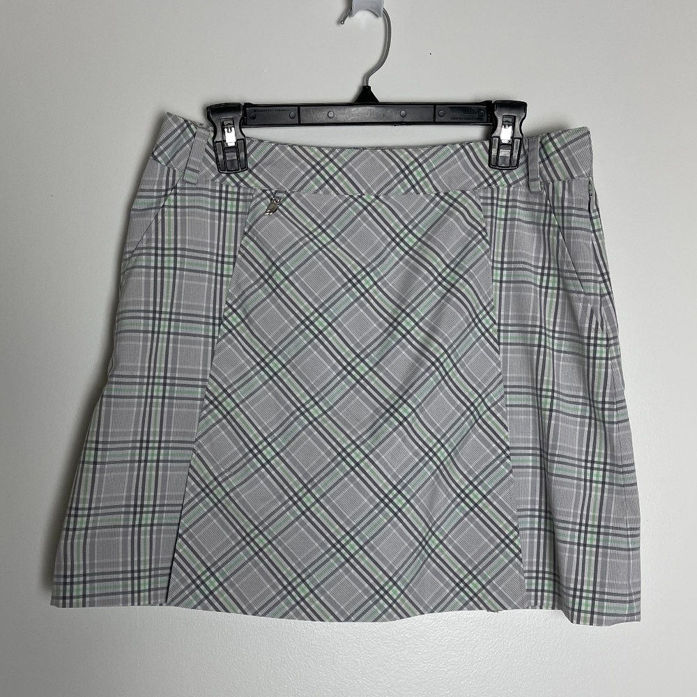 ! Sport Haley Golf Pickle Ball Plaid Skort Women Size 8